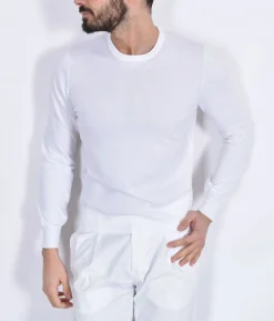 GRAN SASSO Maglie<Maglia maniche lunghe organic cotton bianco