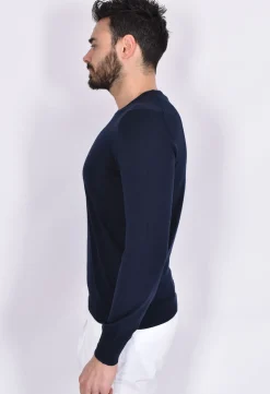 GRAN SASSO Maglie<Maglia maniche lunghe organic cotton blu