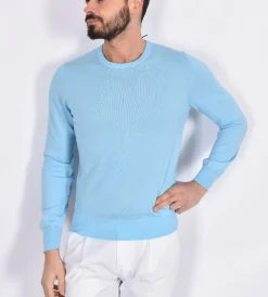 GRAN SASSO Maglie<Maglia maniche lunghe organic cotton azzurro