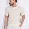GRAN SASSO Maglie<Maglia mezza manica cotton egyptian bianco panna