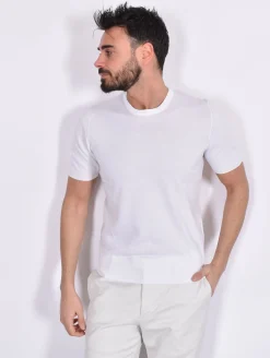 GRAN SASSO Maglie<Maglia mezza manica organic cotton bianca