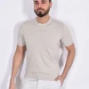 GRAN SASSO Maglie<Maglia mezza manica organic cotton beige sabbia