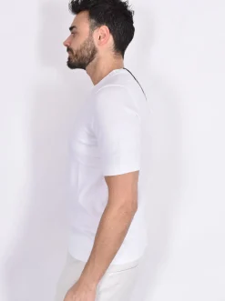 GRAN SASSO Maglie<Maglia mezza manica cotton egyptian bianco