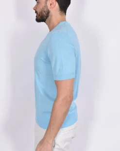 GRAN SASSO Maglie<Maglia mezza manica organic cotton celeste