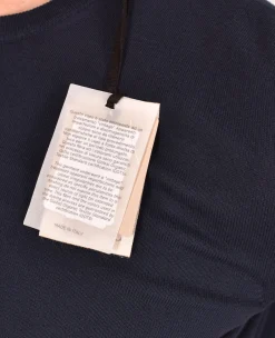 GRAN SASSO Maglie<Maglia mezza manica organic cotton blu navy