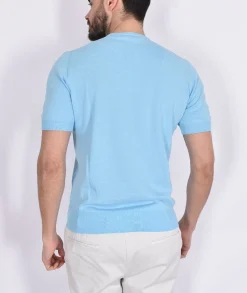 GRAN SASSO Maglie<Maglia mezza manica organic cotton celeste