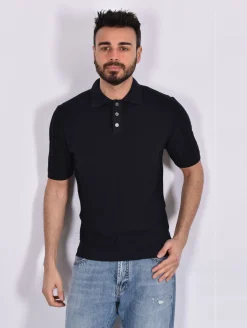 DANIELE FIESOLI Polo<Maglia Polo bianco blu ultra soft