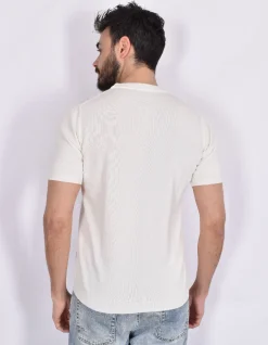 Rakkì Maglie<Maglia Rakki T-Crown bianca blu cotone makò 2 McQueen