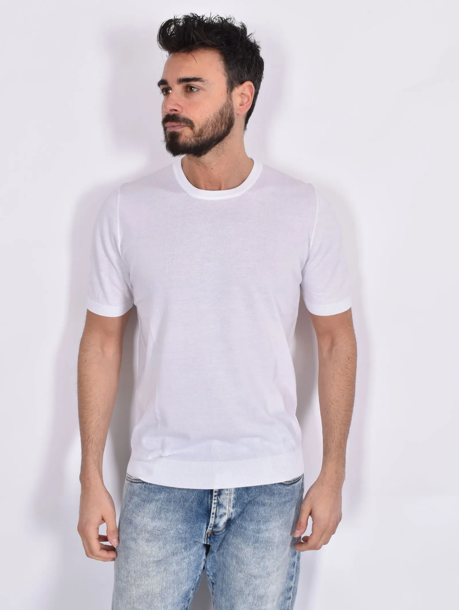 TAGLIATORE Maglie<Maglia tshirt bianca Josh