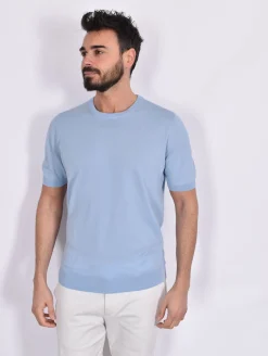 TAGLIATORE Maglie<Maglia tshirt azzurro Josh