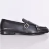 DOUCAL'S Scarpe<Mocassini doppia fibbia pelle indigo nero