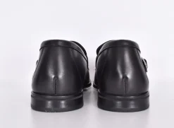 DOUCAL'S Scarpe<Mocassini doppia fibbia pelle indigo nero