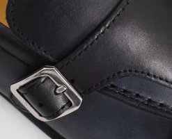 DOUCAL'S Scarpe<Mocassini doppia fibbia pelle indigo nero