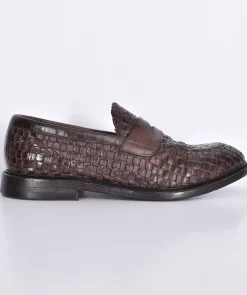 GREEN GEORGE Scarpe<Mocassini pelle intrecciata marrone