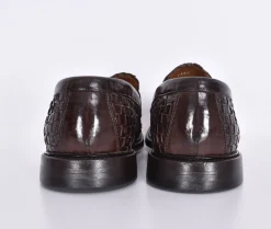 GREEN GEORGE Scarpe<Mocassini pelle intrecciata marrone