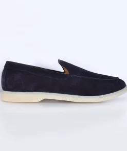 HENDERSON Scarpe<Mocassini suede oceano blu