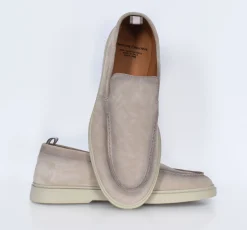OFFICINE CREATIVE Scarpe<Mocassini barca camoscio beige BOnes