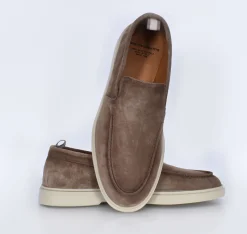 OFFICINE CREATIVE Scarpe<Mocassini barca camoscio marrone BOnes
