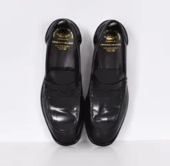 OFFICINE CREATIVE Scarpe<Mocassini fatte a mano neri pelle Balance