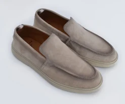 OFFICINE CREATIVE Scarpe<Mocassini barca camoscio beige BOnes