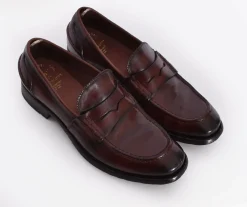 OFFICINE CREATIVE Scarpe<Mocassini fatte a mano bordeaux pelle Balance