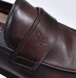 CLAUDIO MARINI Scarpe<Mocassini vintage artigianali pelle testa di moro