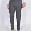 BE ABLE Pantaloni<Pantalone Alexander Shorter grigio MT fresco lana