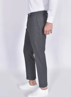 BE ABLE Pantaloni<Pantalone Alexander Shorter grigio MT fresco lana