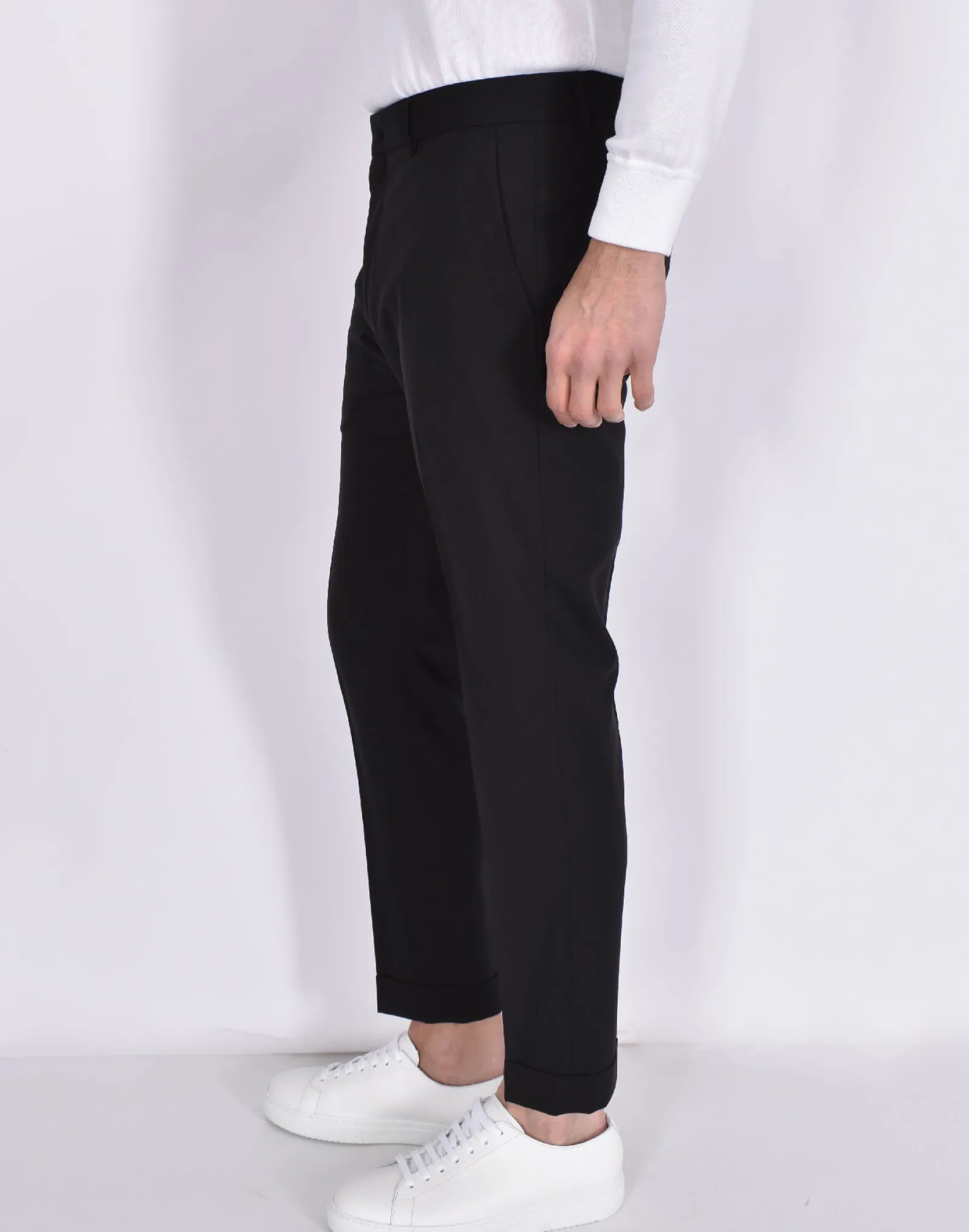 BE ABLE Pantaloni<Pantalone Alexander SHorter nero MT fresco lana