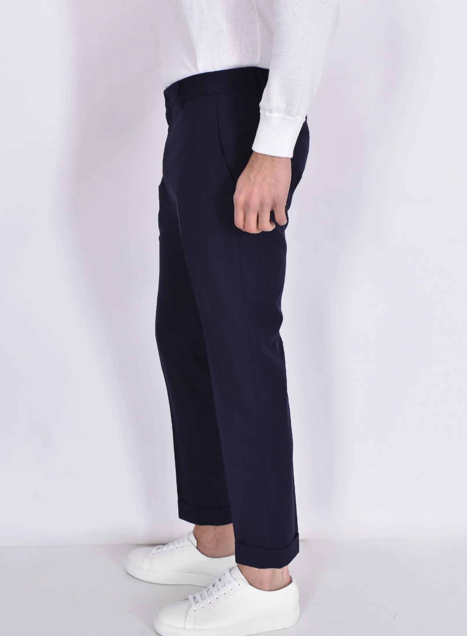 BE ABLE Pantaloni<Pantalone Alexander SHorter blu notte MT fresco lana