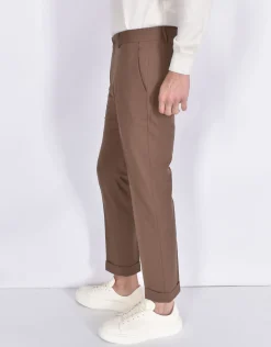 BE ABLE Pantaloni<Pantalone Alexander Shorter tabacco MT fresco lana