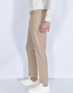 BE ABLE Pantaloni<Pantalone Alexander SHorter beige MT fresco lana