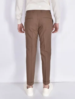 BE ABLE Pantaloni<Pantalone Alexander Shorter tabacco MT fresco lana