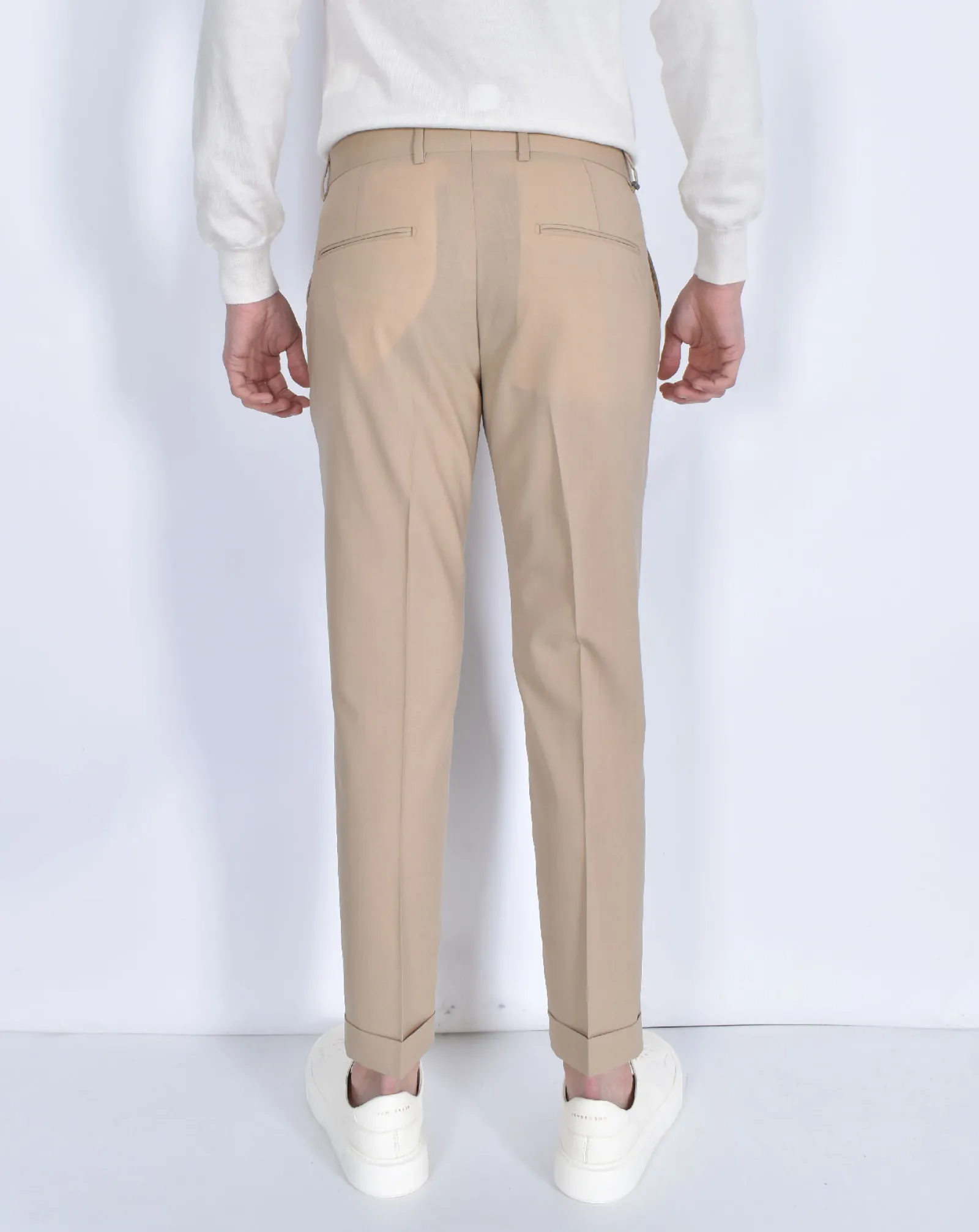 BE ABLE Pantaloni<Pantalone Alexander SHorter beige MT fresco lana