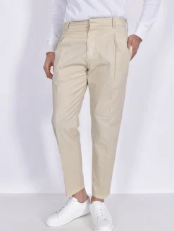 BE ABLE Pantaloni<Pantalone Andy regular beige stucco