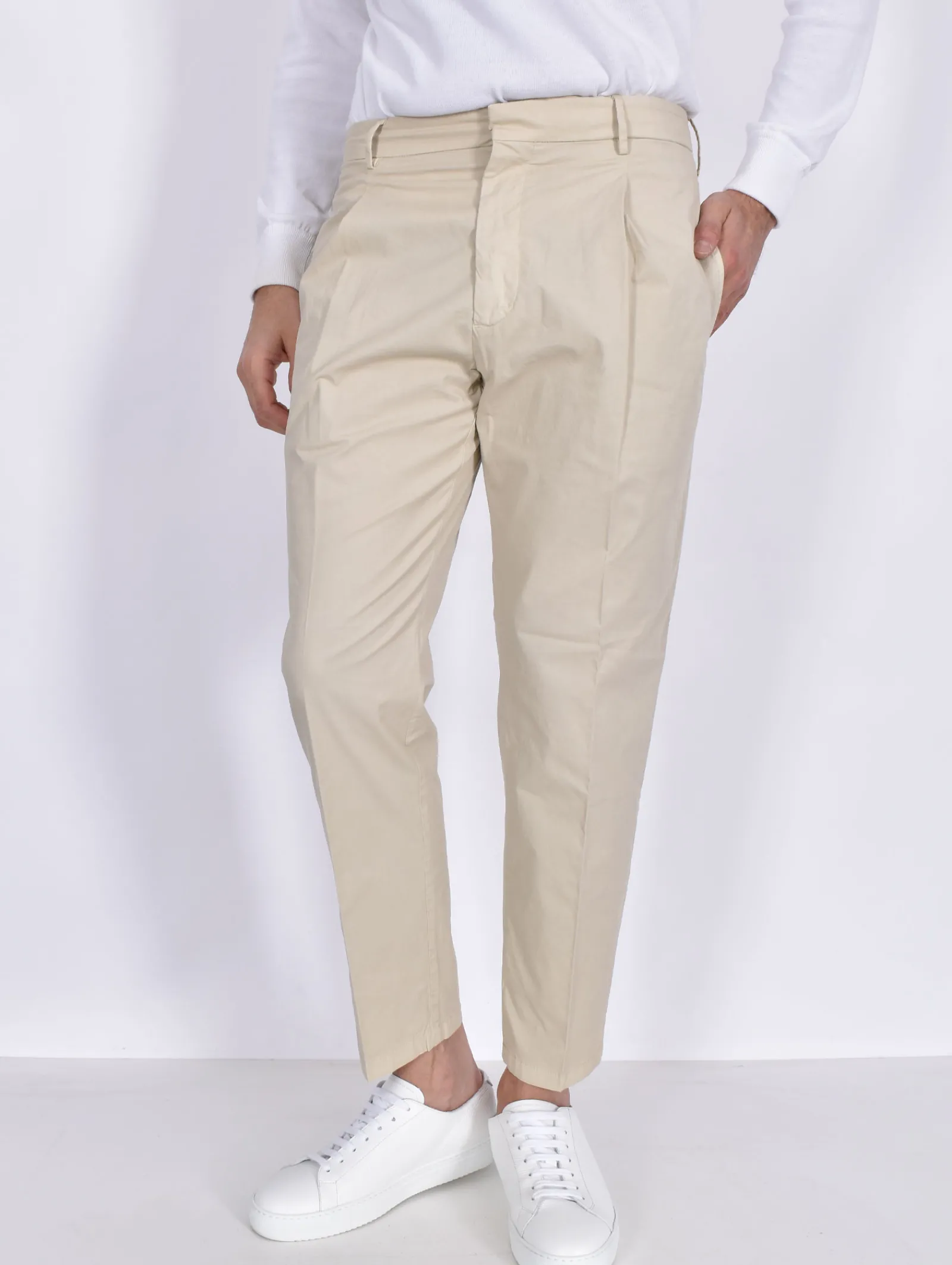 BE ABLE Pantaloni<Pantalone Andy regular beige stucco