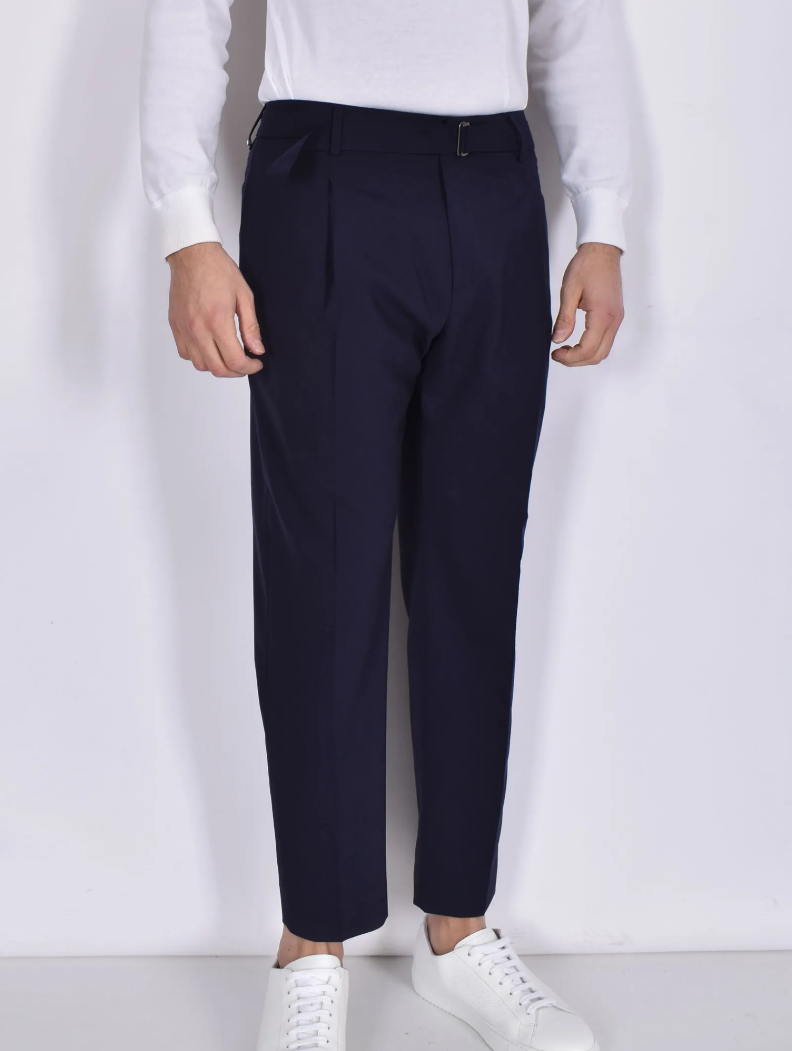 BE ABLE Pantaloni<Pantalone Andy Regular MT cinturino blu notte