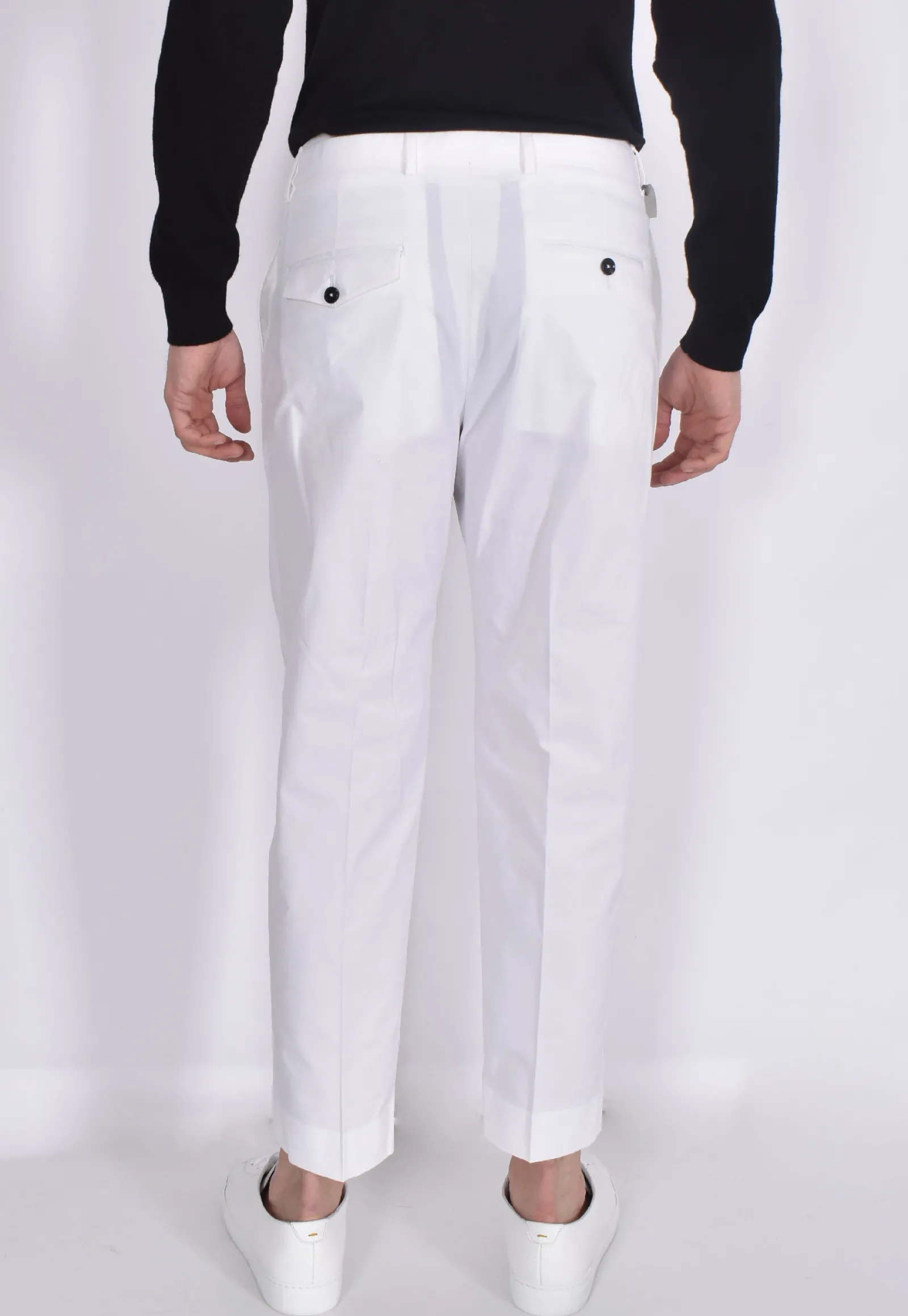 BE ABLE Pantaloni<Pantalone Andy regular bianco cinturino