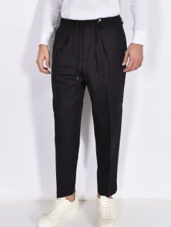 BE ABLE Pantaloni<Pantalone Dominique WFS nero lacci