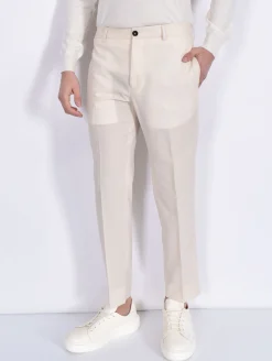 BE ABLE Pantaloni<Pantalone Edoardo 25s stucco fresco lana vergine