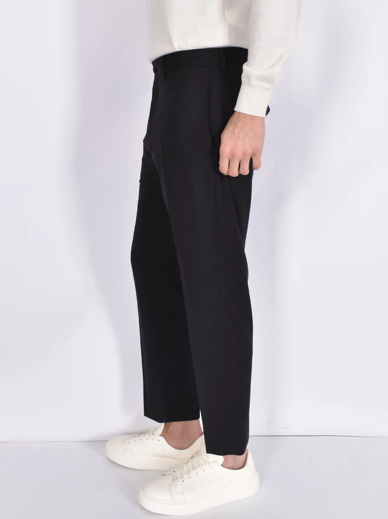 BE ABLE Pantaloni<Pantalone Edoardo 25s nero fresco lana vergine