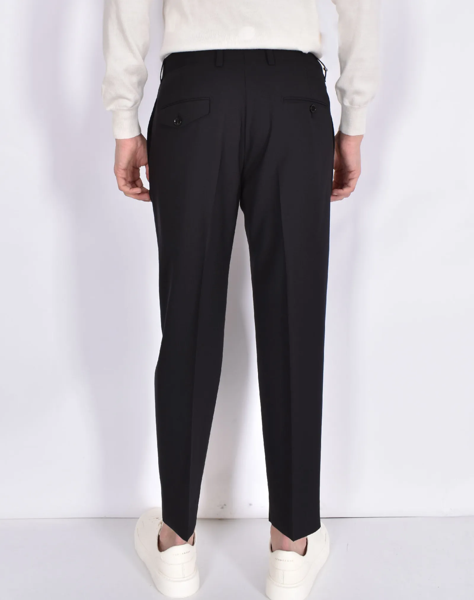 BE ABLE Pantaloni<Pantalone Edoardo 25s nero fresco lana vergine