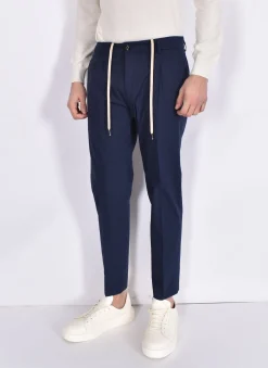 BE ABLE Pantaloni<Pantalone Riccardo regular blu navy coulisse
