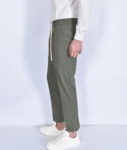 BE ABLE Pantaloni<Pantalone Riccardo regular verde militare coulisse
