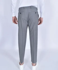 BE ABLE Pantaloni<Pantalone Riccardo grigio melange lacci