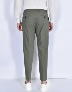 BE ABLE Pantaloni<Pantalone Riccardo regular verde militare coulisse