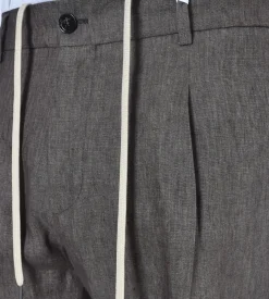BE ABLE Pantaloni<Pantalone Riccardo lino LLAP marrone