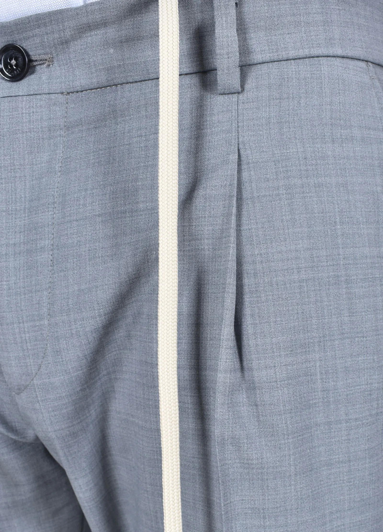 BE ABLE Pantaloni<Pantalone Riccardo grigio melange lacci