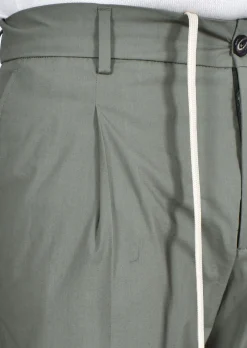 BE ABLE Pantaloni<Pantalone Riccardo regular verde militare coulisse