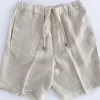 BE ABLE Bermuda<Pantalone Roland lino stucco